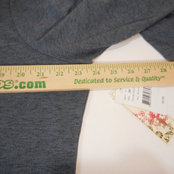 NWT Madison & Berkeley Women's Plus size 2X Tunic Top Stretch Boho Ruched Sleeve - Picture 5 of 11